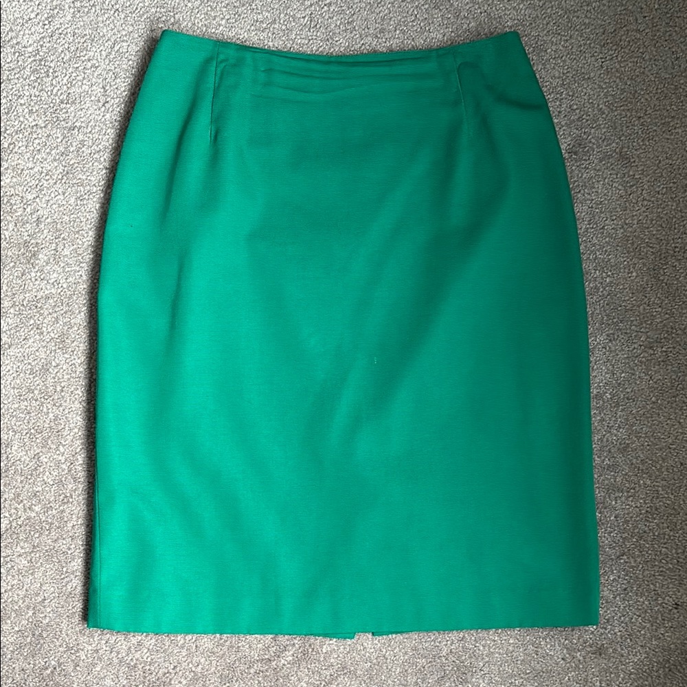 Vintage J. Michaels Green Pencil Skirt